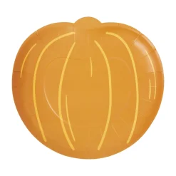 Harvest Orange Pumpkin Dessert Plates 8ct