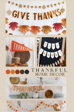 Harvest Wood Thankful Banner 9ft