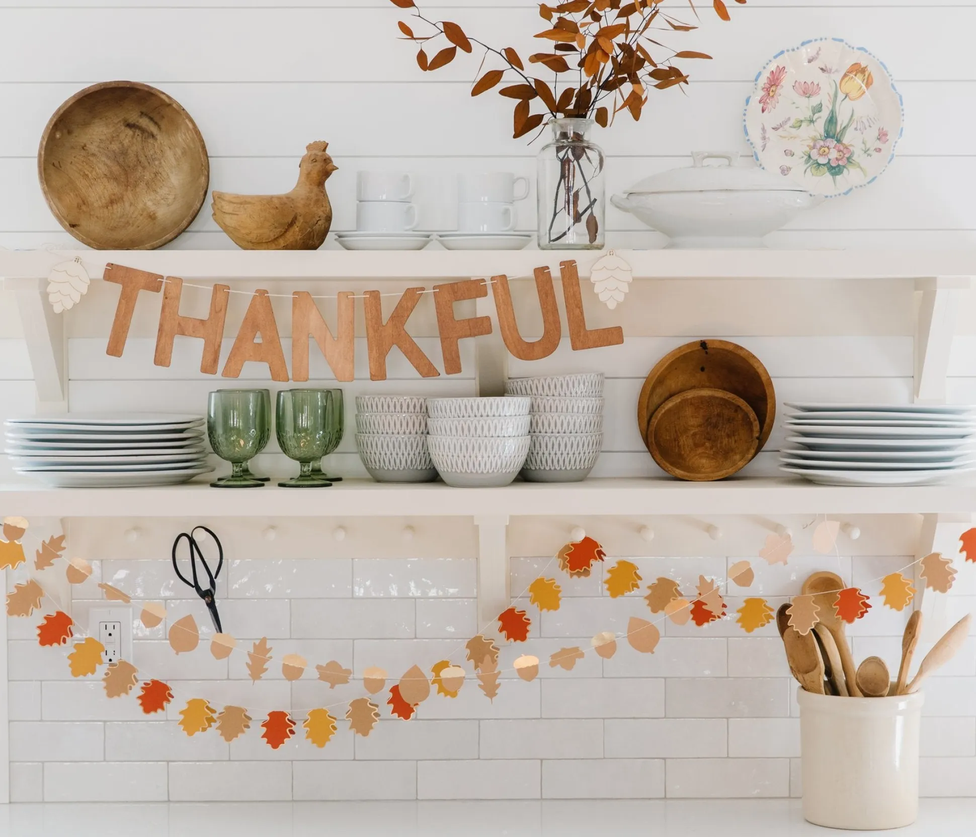 Harvest Wood Thankful Banner 9ft