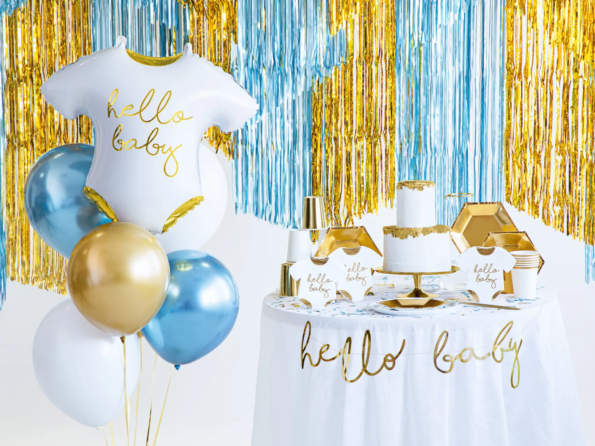 Hello Baby Romper Foil Balloon 20in