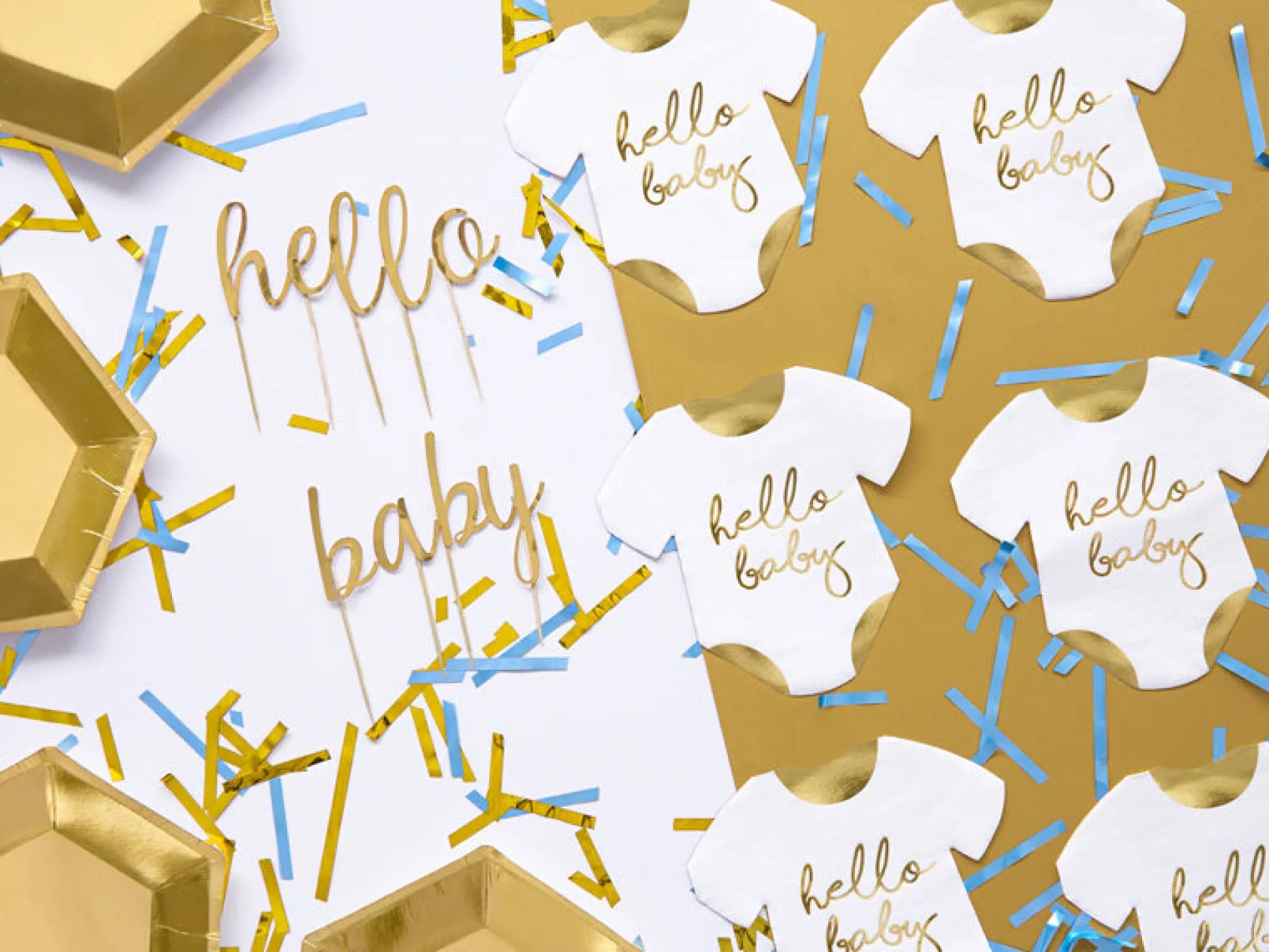 Hello Baby Romper Napkins 20ct