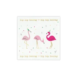 Hip Hip Hooray Flamingo Dessert Napkins 20ct