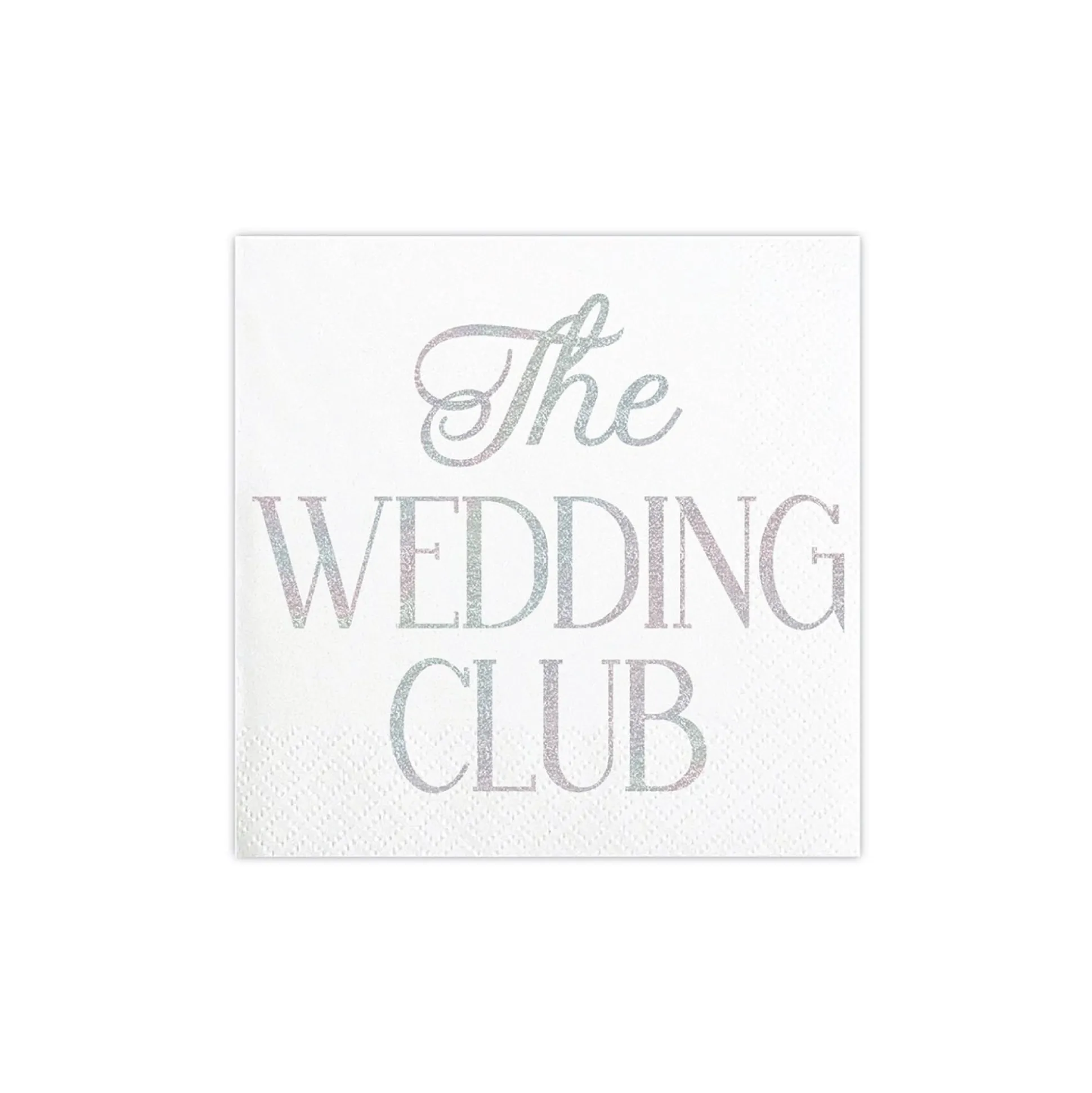 Holographic The Wedding Club Dessert Napkins 20ct