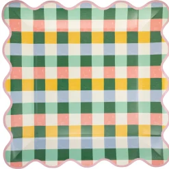 Hopscotch Gingham Dinner Plates 8ct