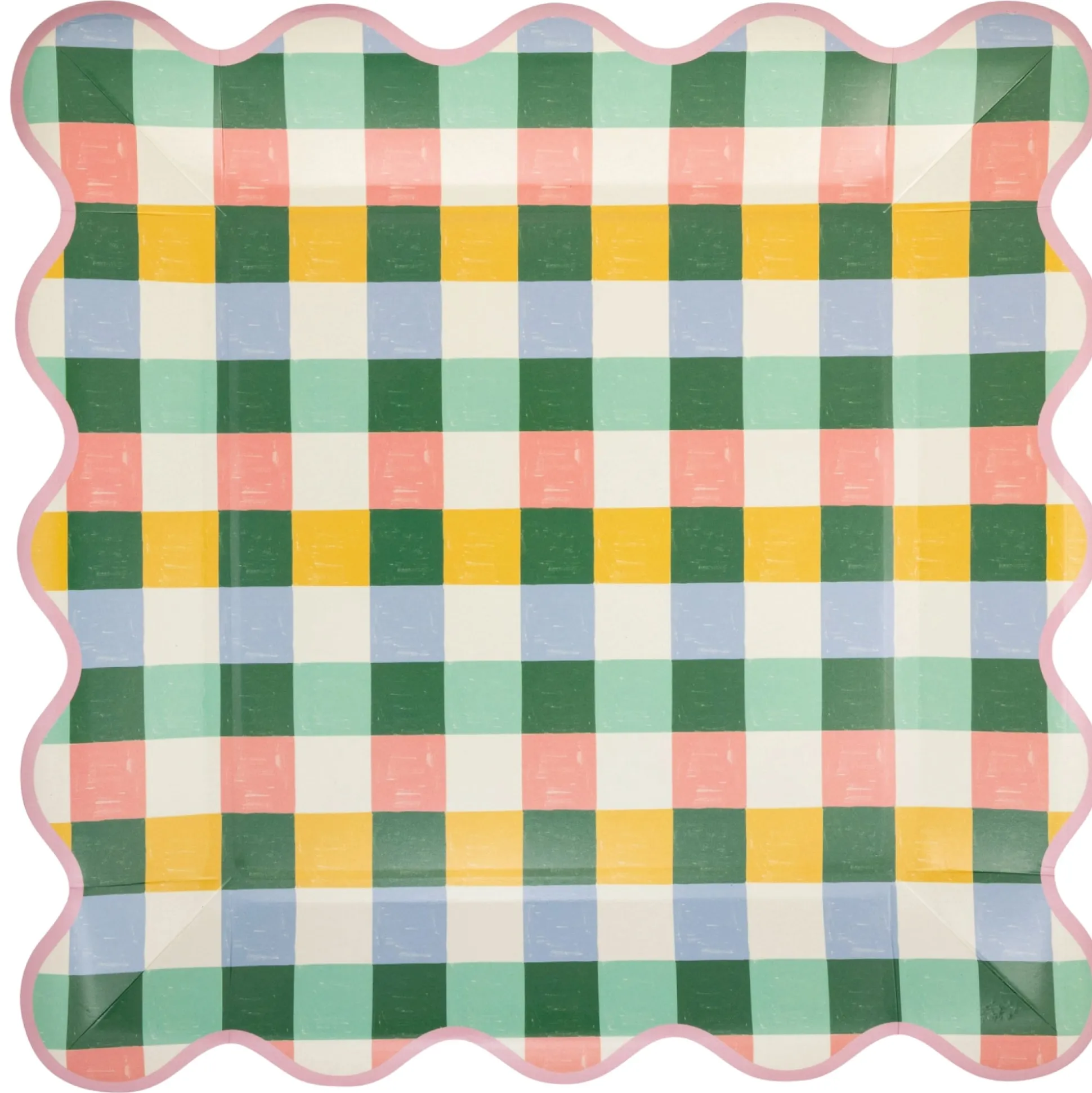Hopscotch Gingham Dinner Plates 8ct