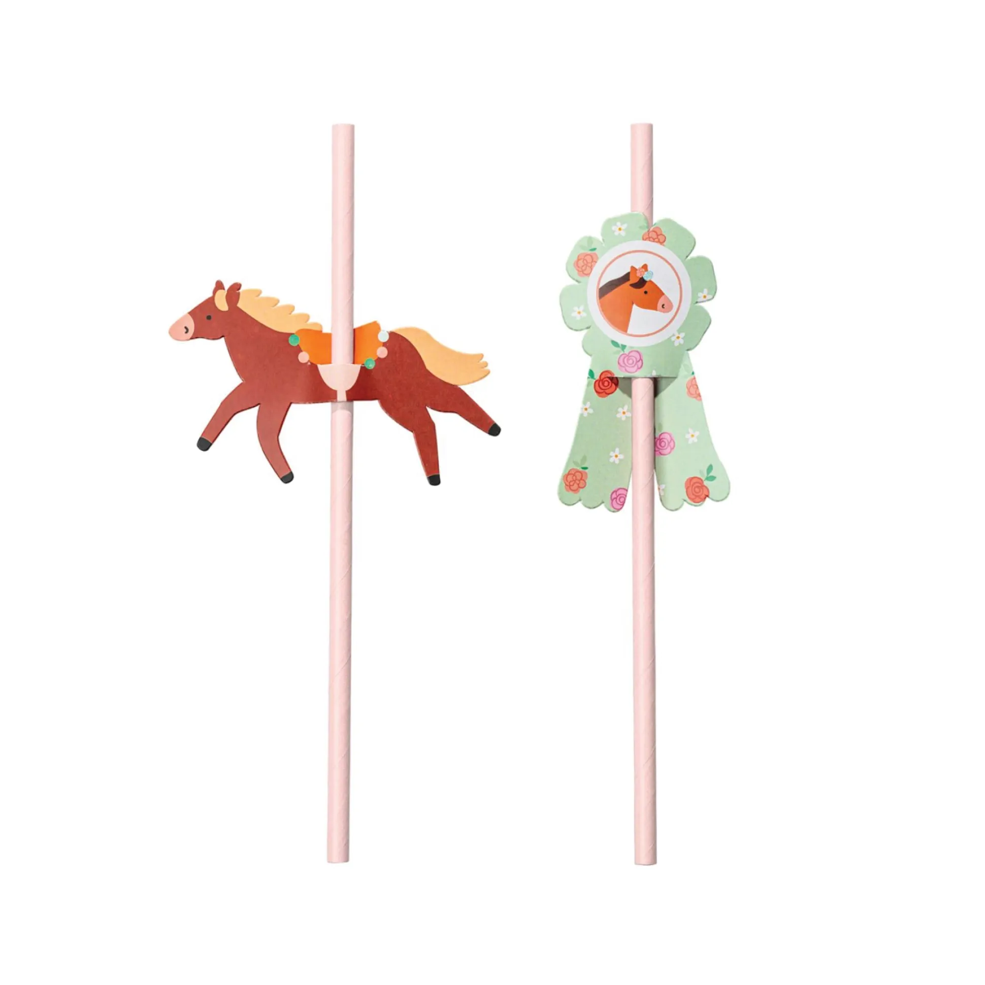 Horse Paper Straws 6ct