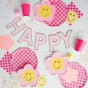 Hot Pink Checkered Lunch Napkins 20ct