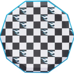 Hot Wheels™ Black Checker Dinner Plates 8ct