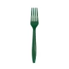 Hunter Green Plastic Forks 24ct