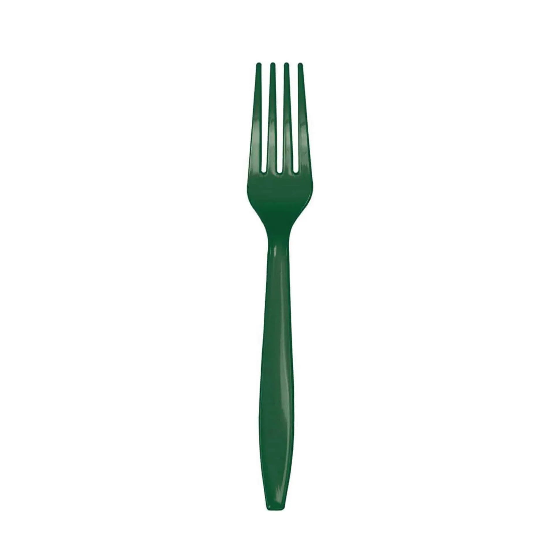 Hunter Green Plastic Forks 24ct