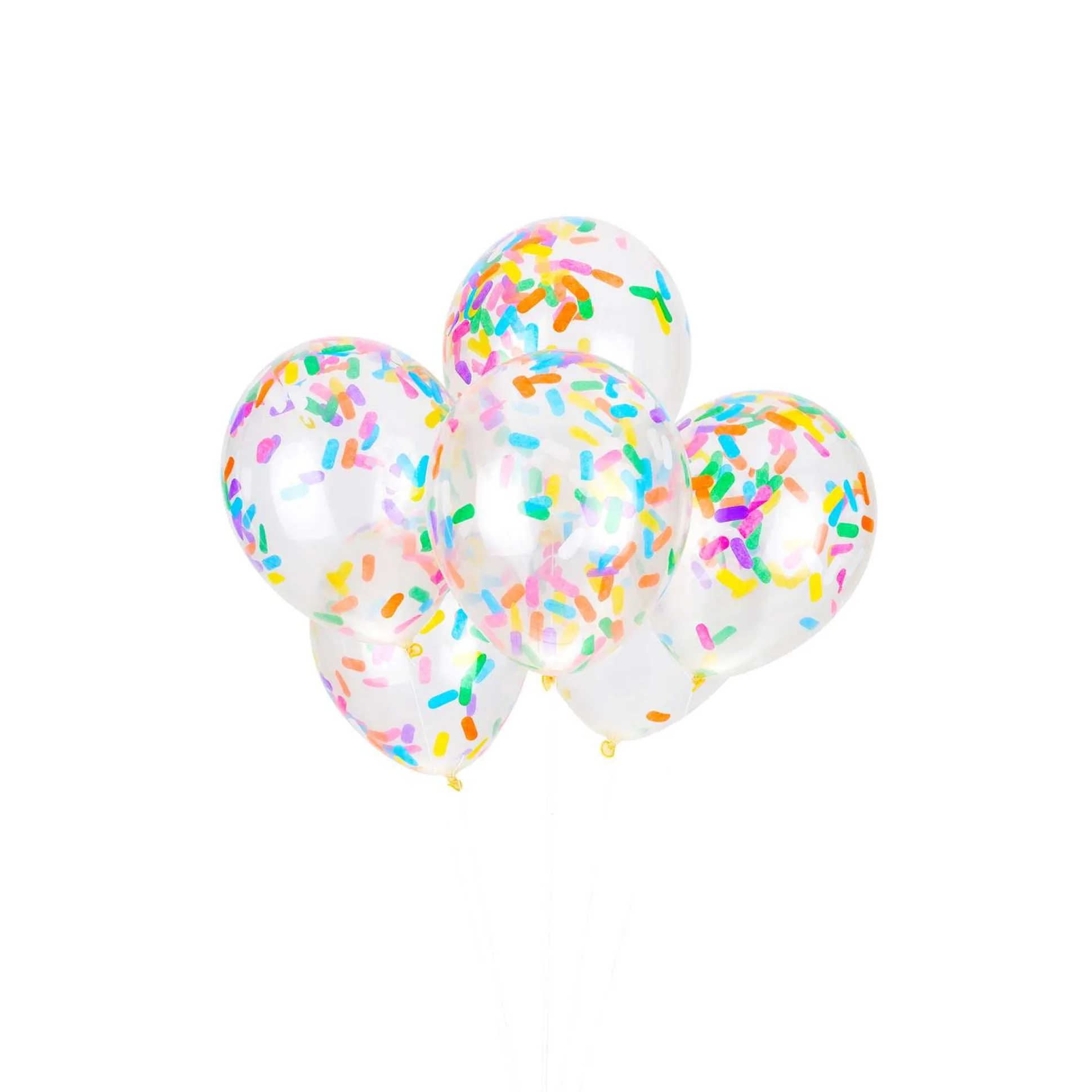 Ice Cream Bright Sprinkles Confetti Balloon Bouquet 6ct