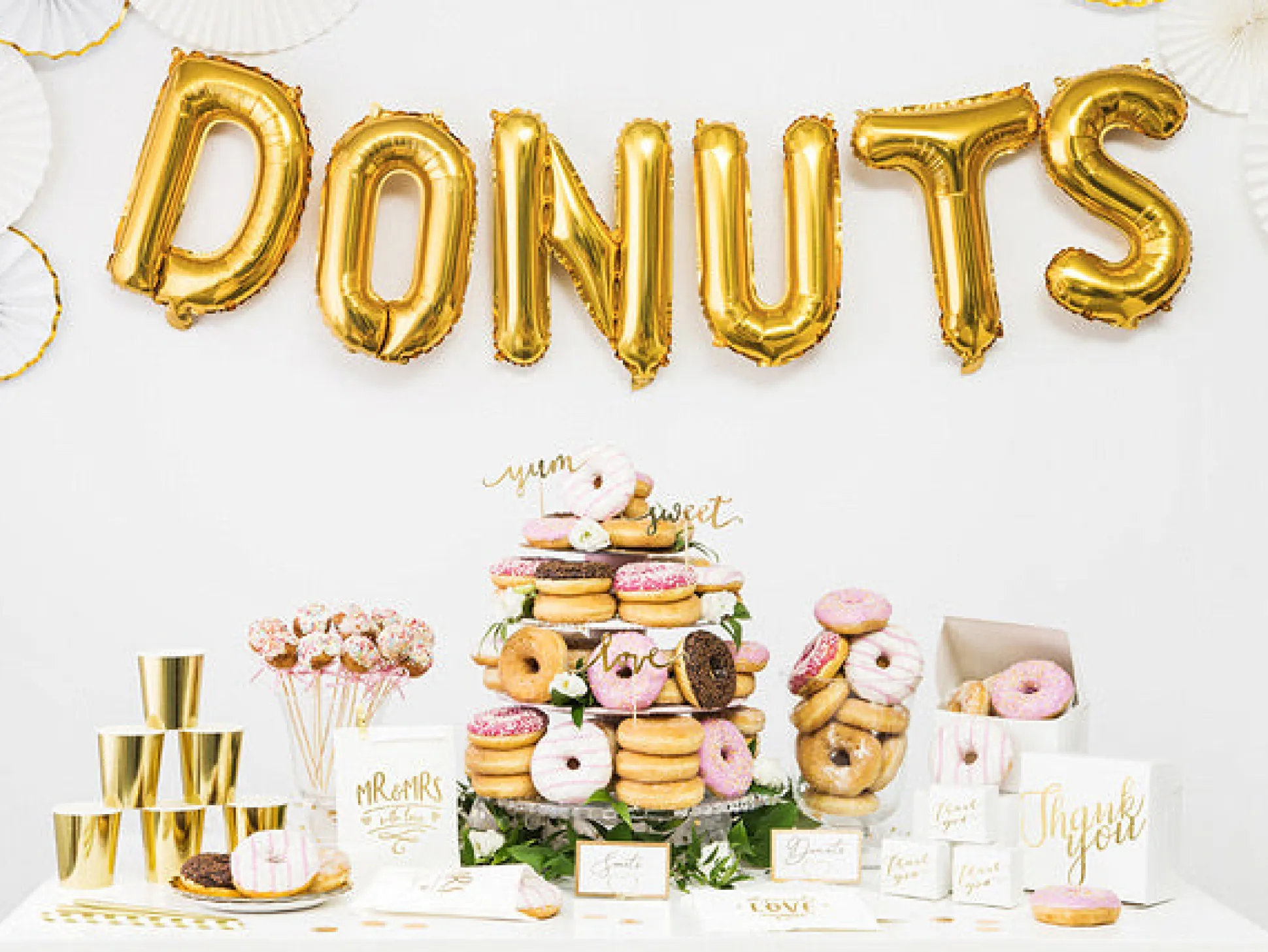 14in Air-Filled Gold Letter Balloon