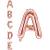 14in Air-Filled Rose Gold Letter Balloon