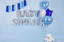 14in Air-Filled Silver Letter Balloon