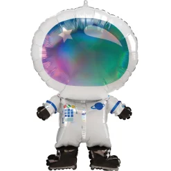 Iridescent Astronaut Foil Balloon 30in