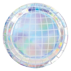 Iridescent Disco Ball Lunch Plates 8ct