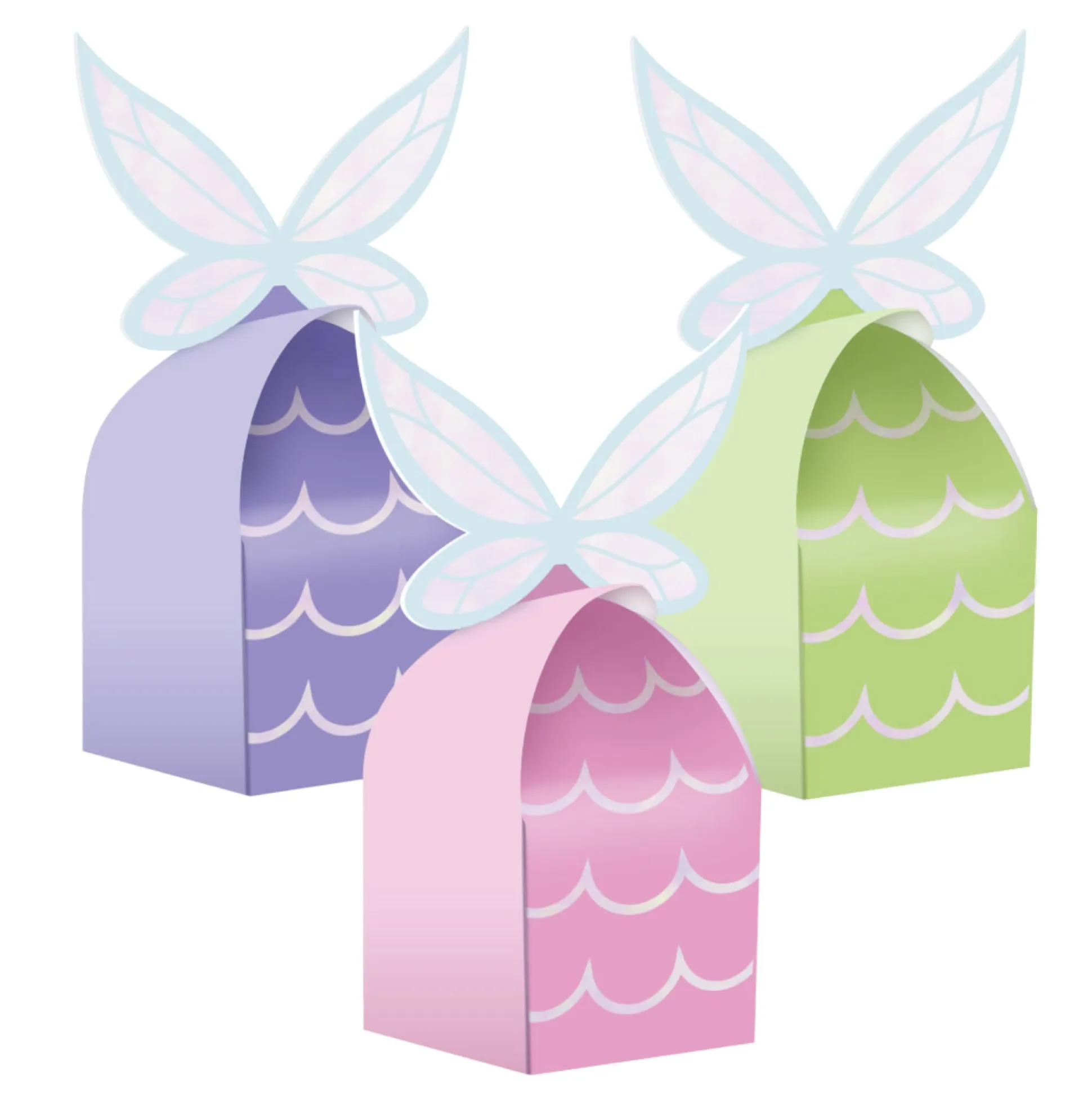 Iridescent Fairy Party Favor Boxes 8ct