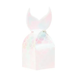 Iridescent Mermaid Tail Favor Boxes 8ct