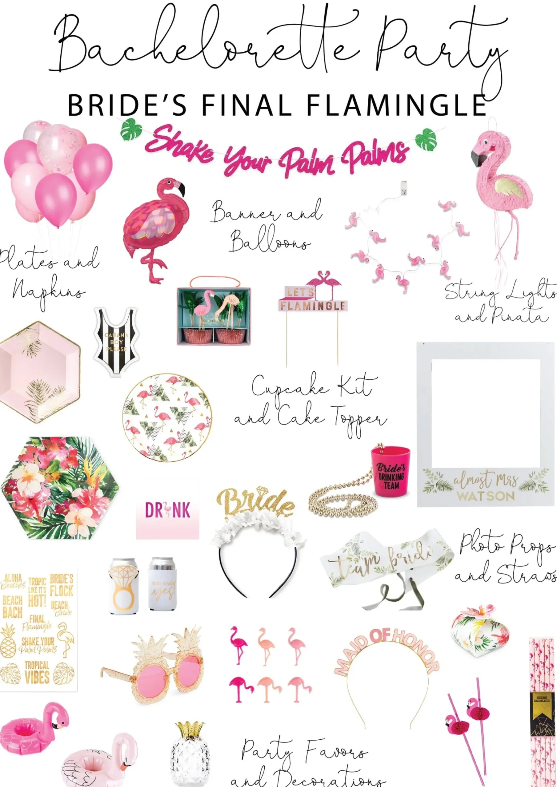 Iridescent Pink Flamingo Balloon 33in