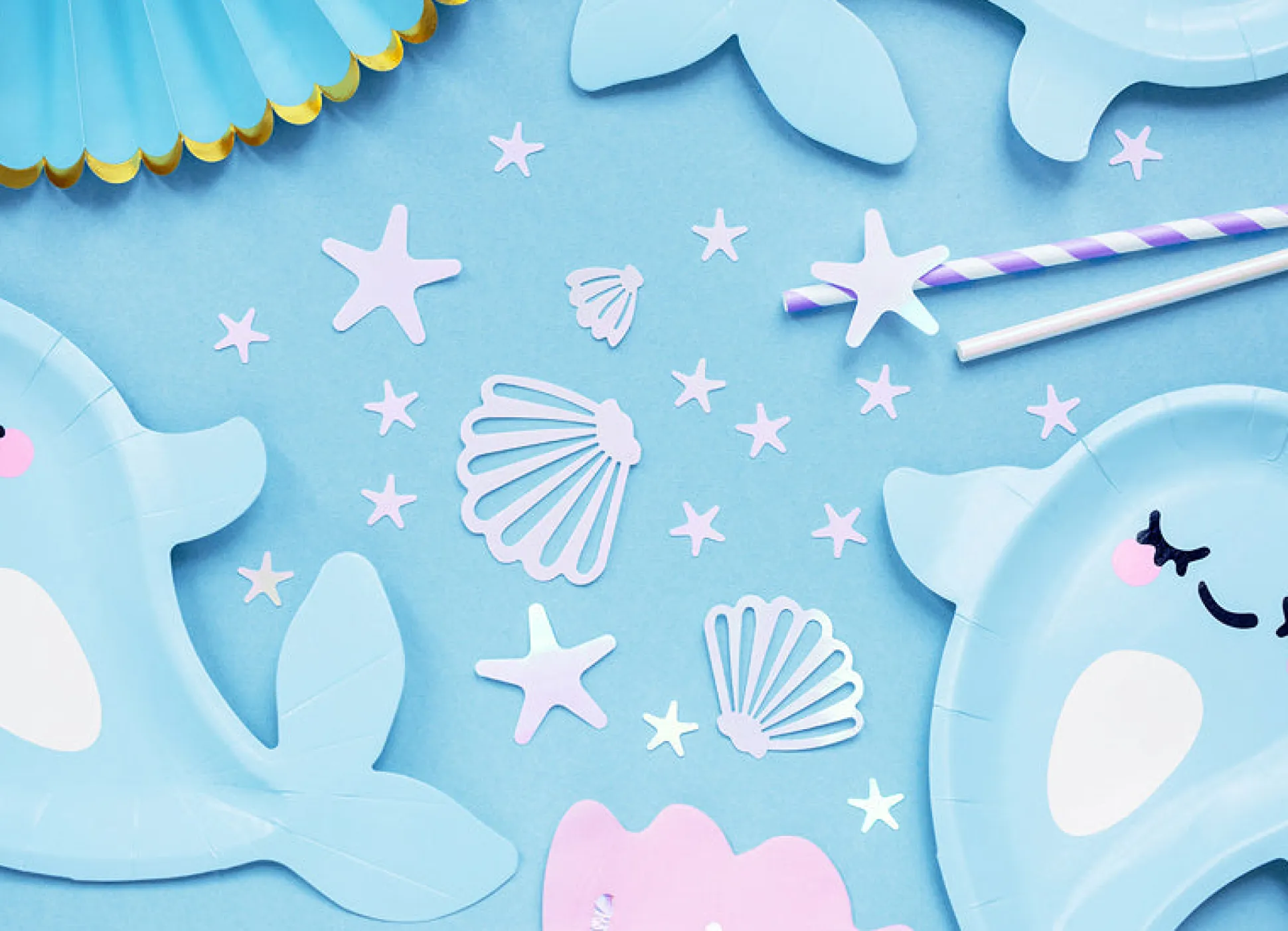 Iridescent Seashell Party Confetti .8oz