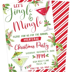 Jingle & Mingle Christmas Party Invitation