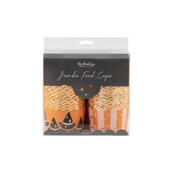 Jumbo Witch Hats & Striped Halloween Food Cups 40ct