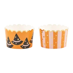 Jumbo Witch Hats & Striped Halloween Food Cups 40ct