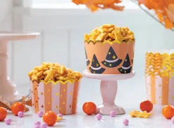Jumbo Witch Hats & Striped Halloween Food Cups 40ct