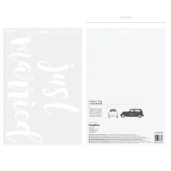 Just Married Car Sticker