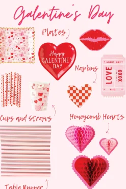 Kissy Lips Lunch Napkins 24ct
