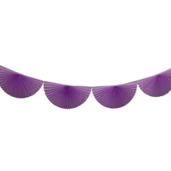 Lavender Bunting Fan Garland 10ft