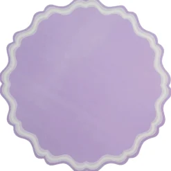Lavender Scallop Paper Placemats 12ct