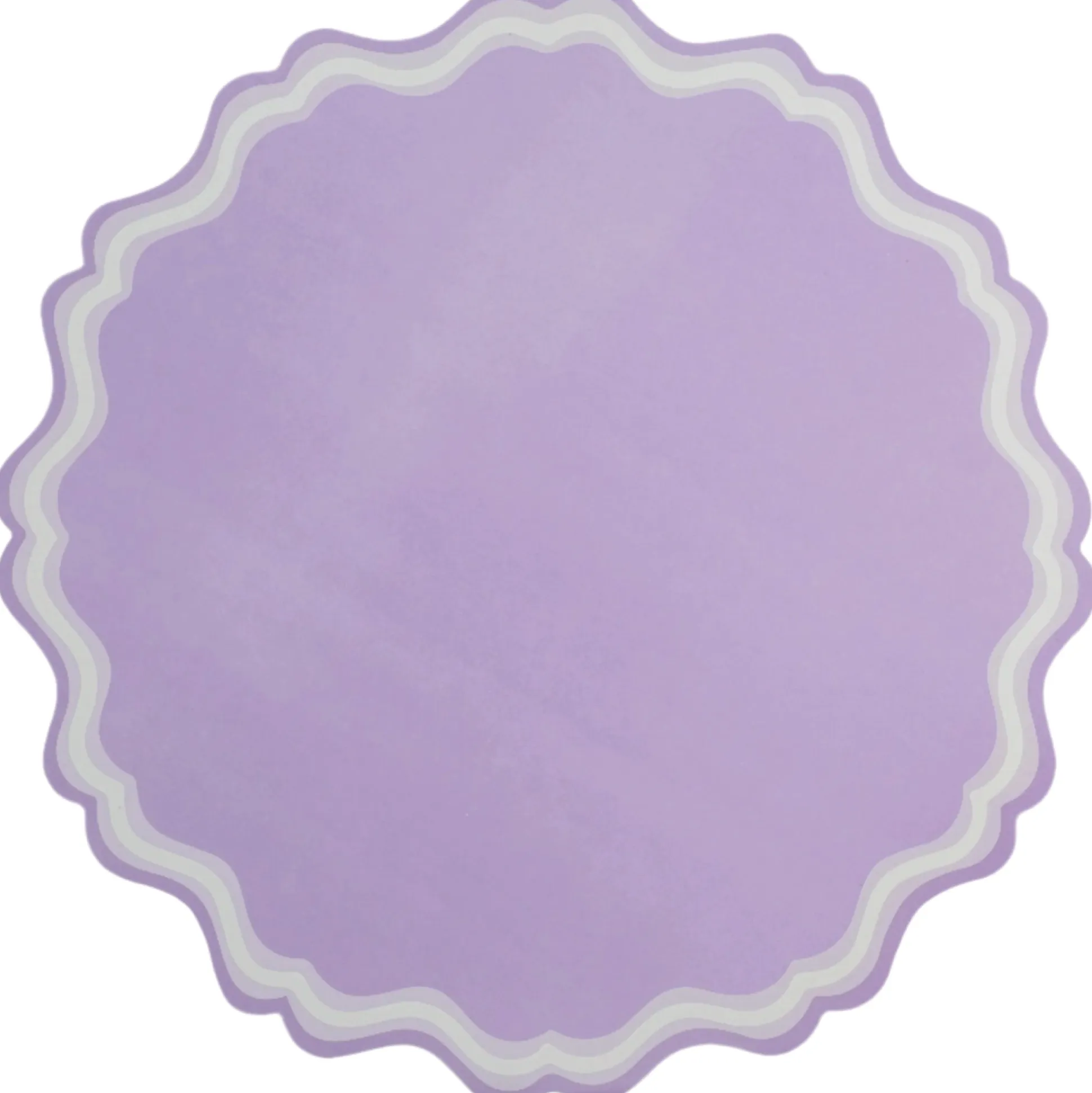 Lavender Scallop Paper Placemats 12ct