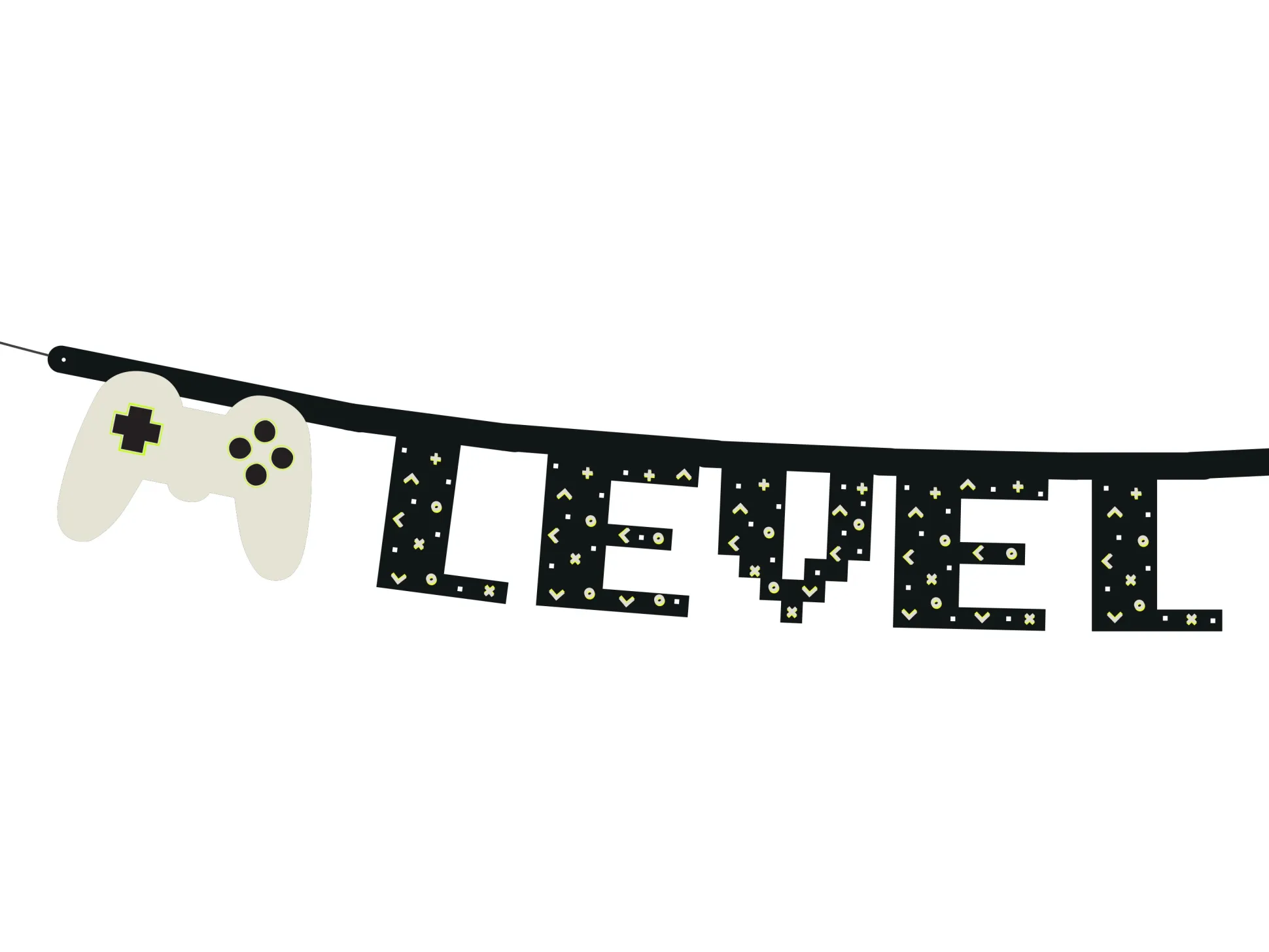 Level Up Birthday Banner 8ft