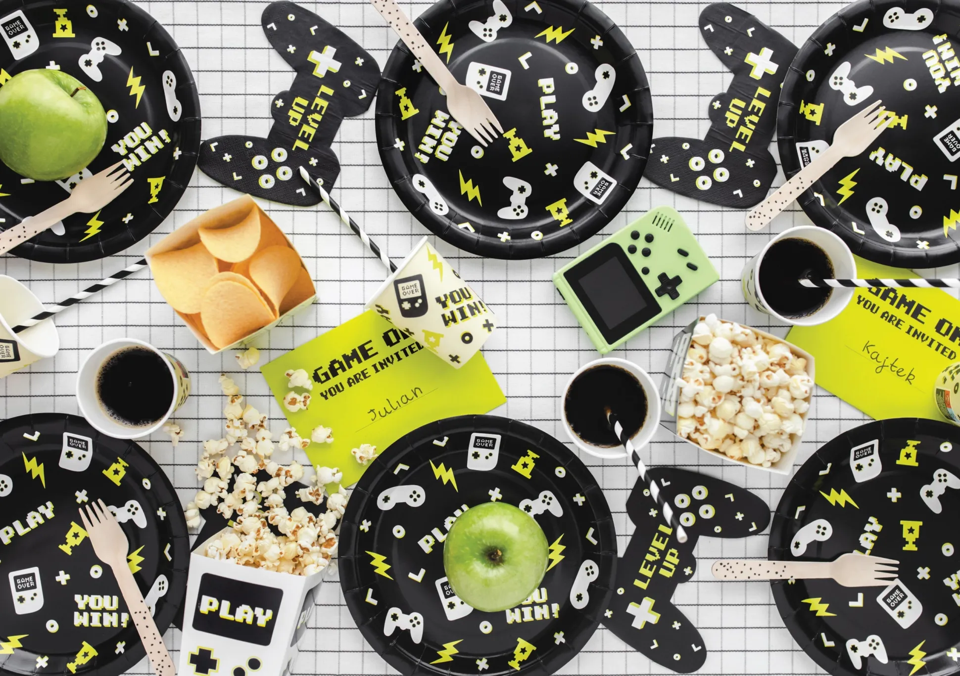 Level Up Game Controller Lunch Napkins 12ct