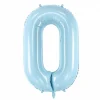 Light Blue 0-9 Number Balloon 34in