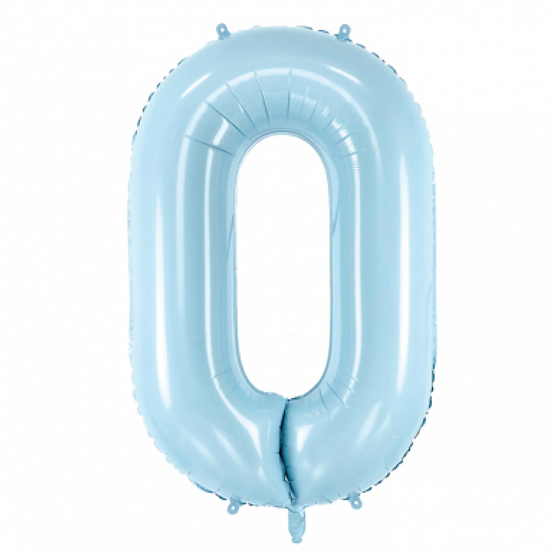Light Blue 0-9 Number Balloon 34in