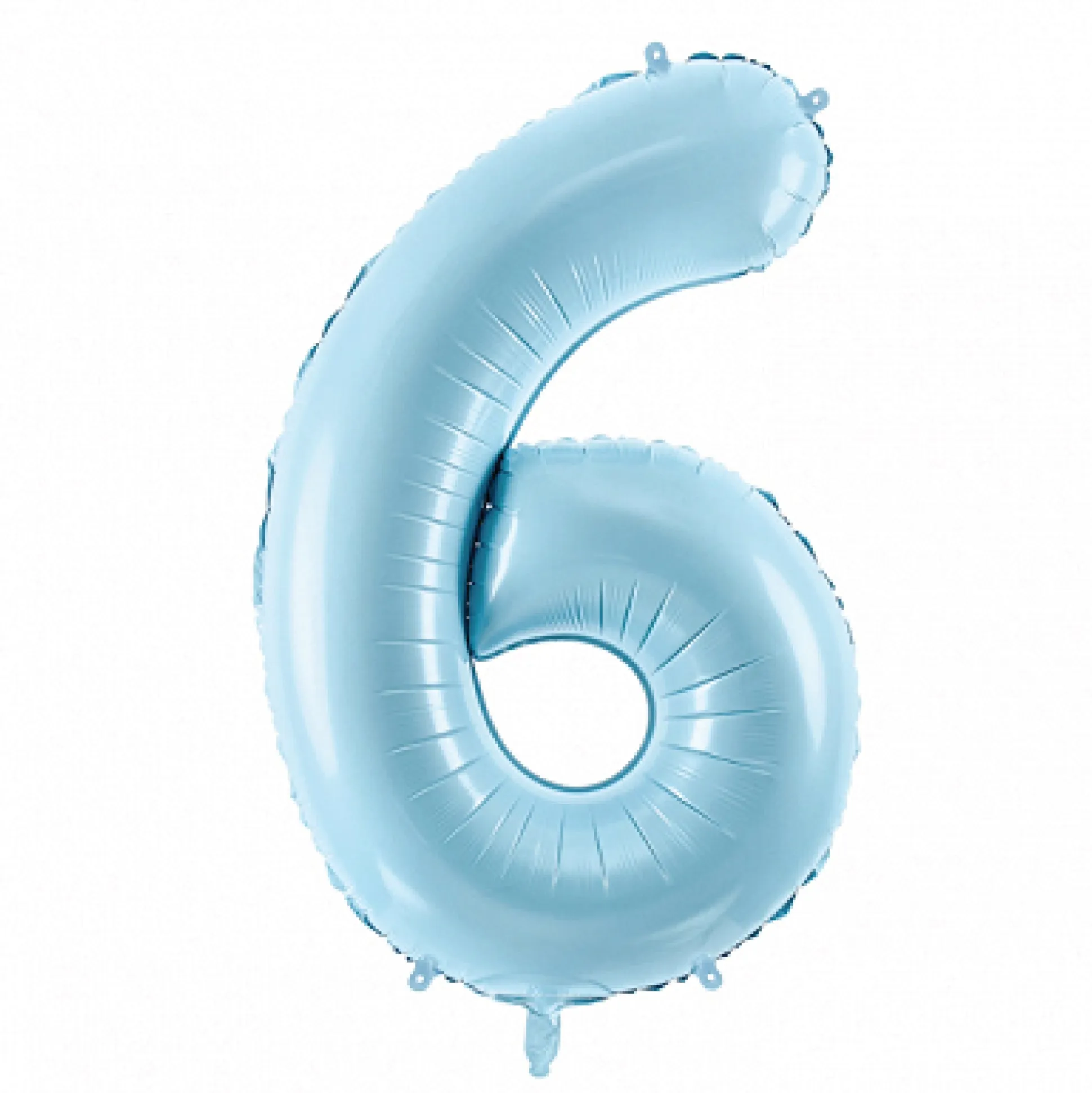 Light Blue 0-9 Number Balloon 34in