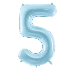 Light Blue 0-9 Number Balloon 34in