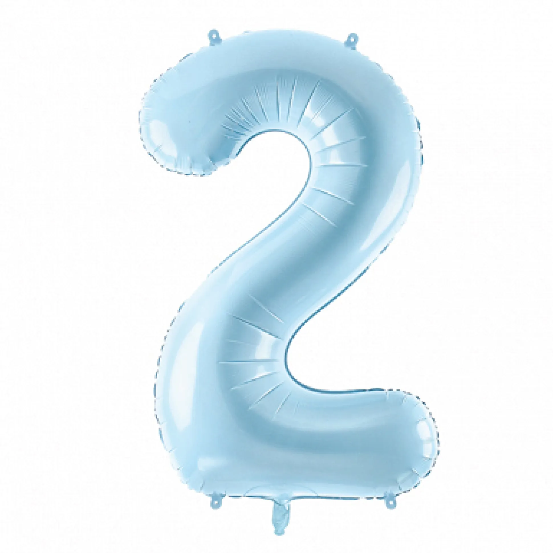 Light Blue 0-9 Number Balloon 34in