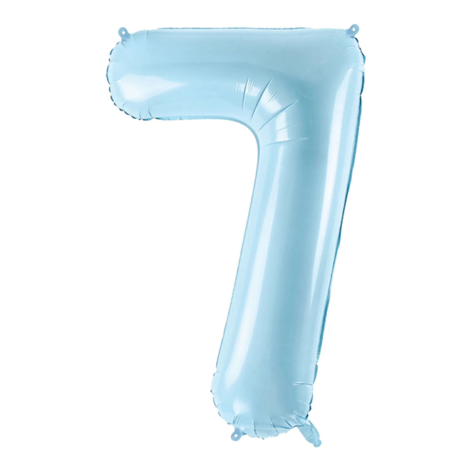Light Blue 0-9 Number Balloon 34in