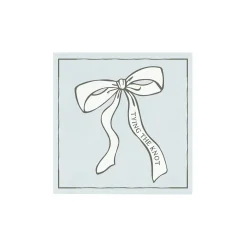 Light Blue Tying the Knot Dessert Napkins 20ct