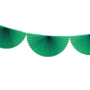 Light Green Bunting Fan Garland 10ft