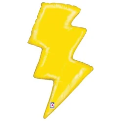 Lightning Bolt Foil Balloon 36in