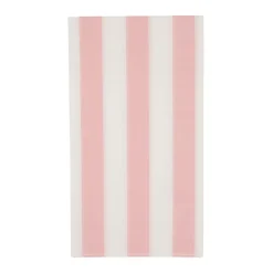 Light Pink Cabana Striped Paper Guest Towels 20ct