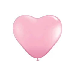Light Pink Heart Latex Balloons 6in