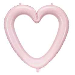 Light Pink Open Heart Balloon Frame 29in