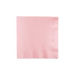 Light Pink Paper Dessert Napkins 20ct