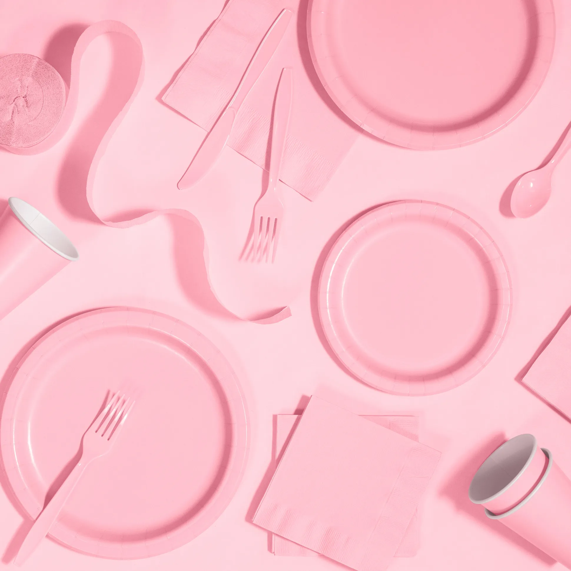 Light Pink Paper Dessert Napkins 20ct
