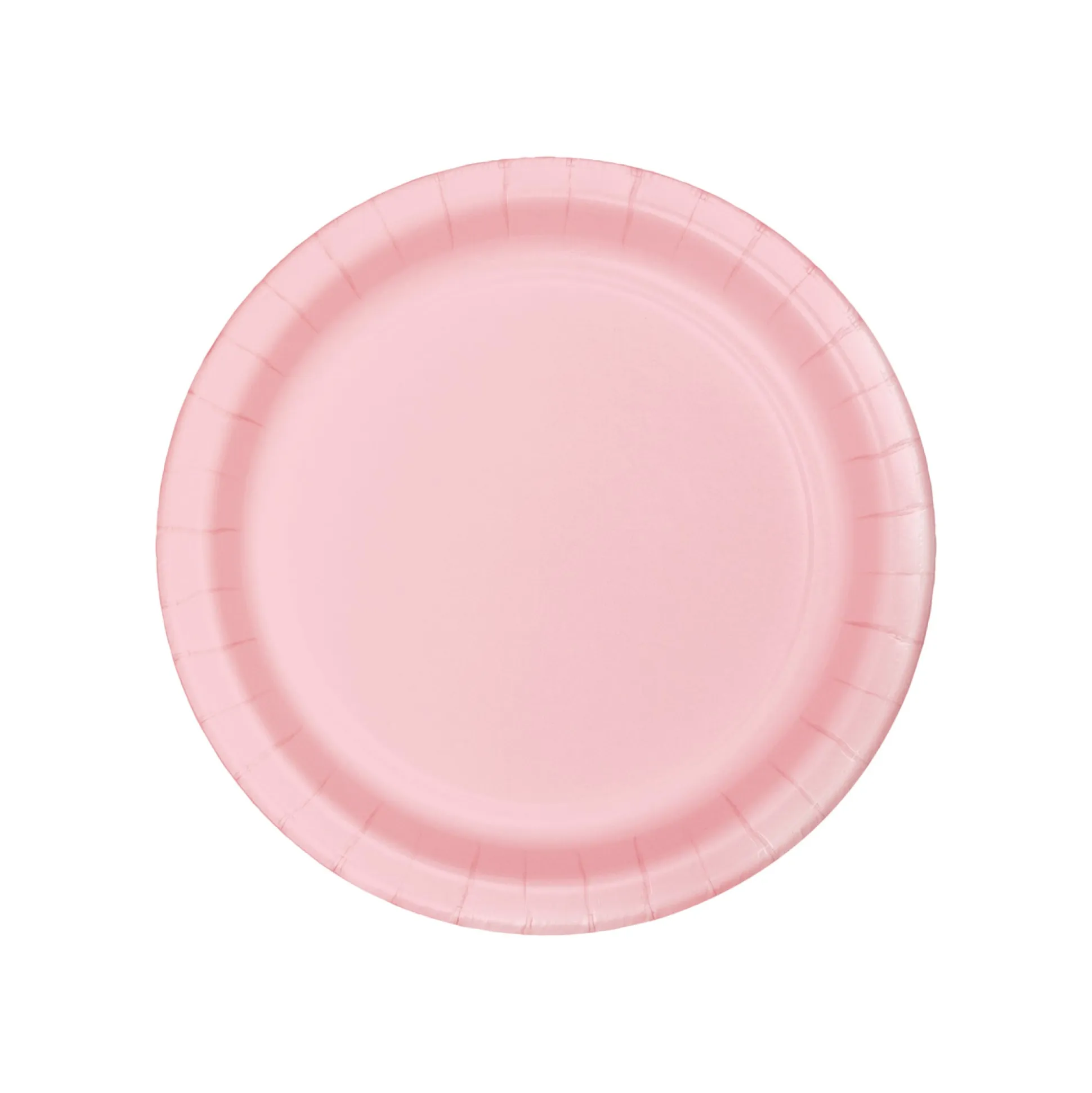 Light Pink Paper Dessert Plates 8ct